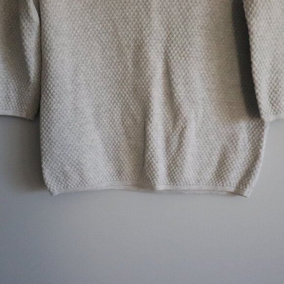 Kaffe Women Grey Sz S Edel Knit Lightweight Crewneck 3/4 Sleeve Pullover Sweater - Picture 7 of 10
